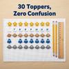 6/30PCS 1-30 Numbered Pencil Tracking Markers Classroom Pencil Labels  Classroom Organization
