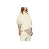 Fear of God Essentials FW22 Eggshell Solid Color Pullover Fleece Hoodie Women Hoodies Eggshell-White FOGE-FW22-367