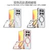 Applicable To Xiaomi Redmi note14Pro Two-color Color Information Magnetic Mobile Phone Case Redmi 14C Transparent Redmi A5 Set