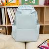 Student Schoolbag Women's Large Capacity Solid Color Backpack