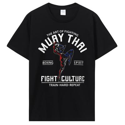 Zomer Mannen Mode Merk Katoenen T-shirt Cool Muay Thai T-shirt Mannen Wai Kru Thailand Mannen Casual Tee T-shirt Harajuku Tops