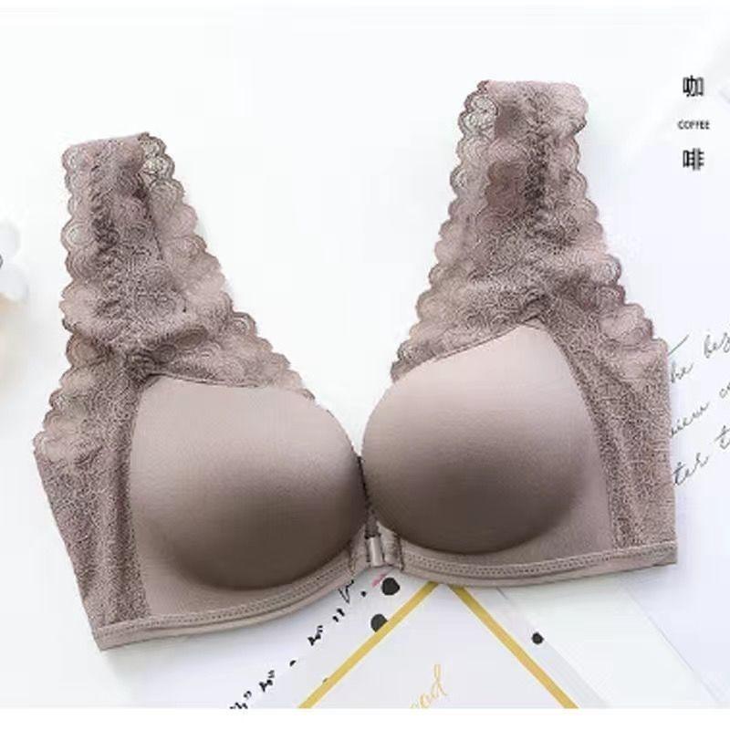 Reggiseni da Donna alla Moda con Spalline Incrociate sulla Schiena Push-Up Senza Schiena Reggiseni Femminili Lingerie con Chiusura Frontale