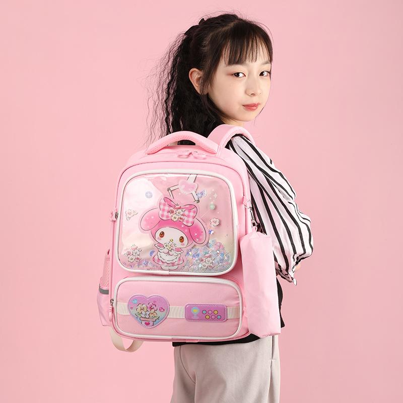 School Bag for Girls and Primary School Students New Girls Spine Protection To Reduce the Burden On Children