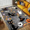 1pc Halloween Cats Themed Rug for Home Decor, Non-slip Office Carpet, Chair Mat, Outdoor Mat, Christmas and Halloween Gifts-0731085