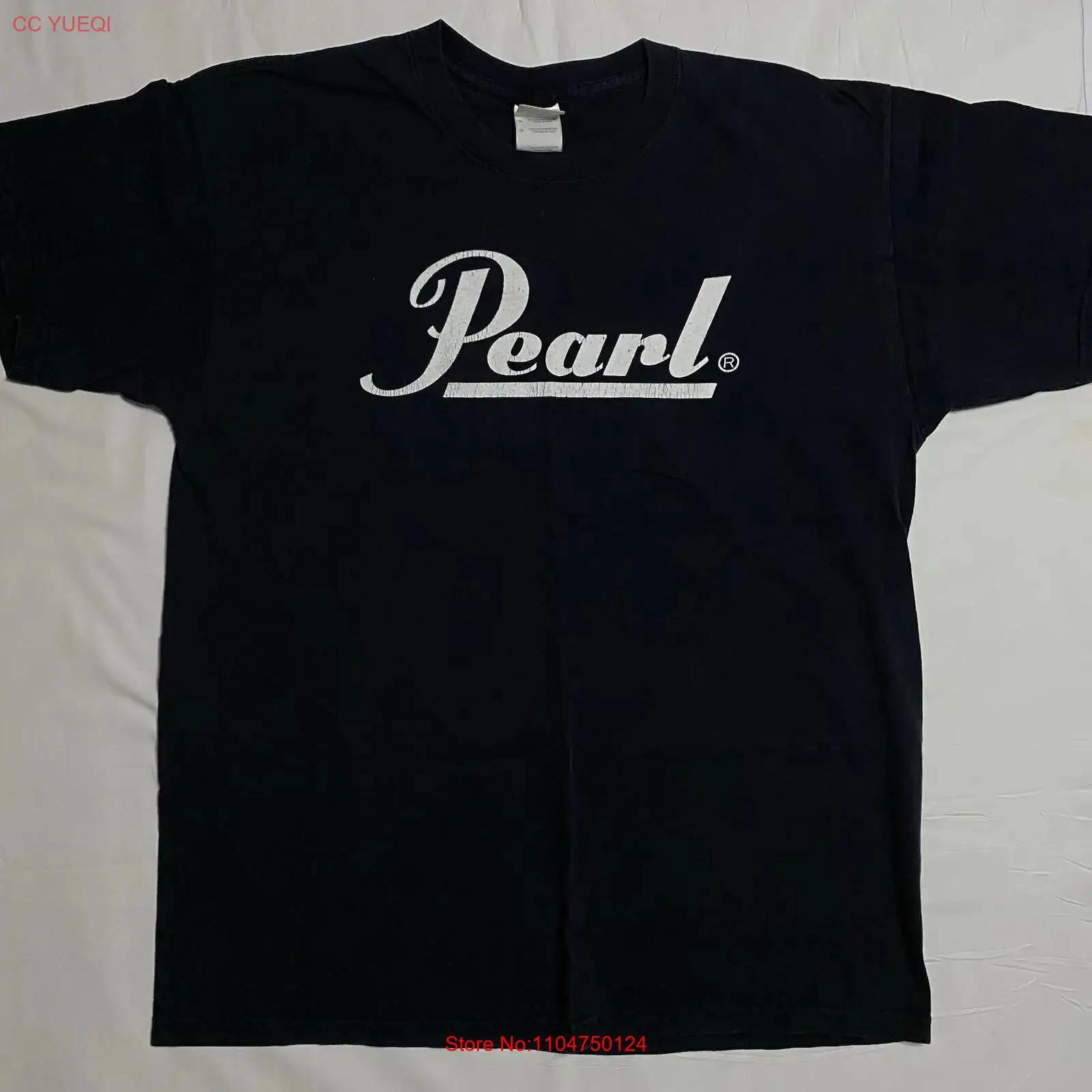 

Pearl Drums t shirt Size L vintage Washed Comfortable Unisex fashion Casual homme Breathable Stretched Soft S разноцветный