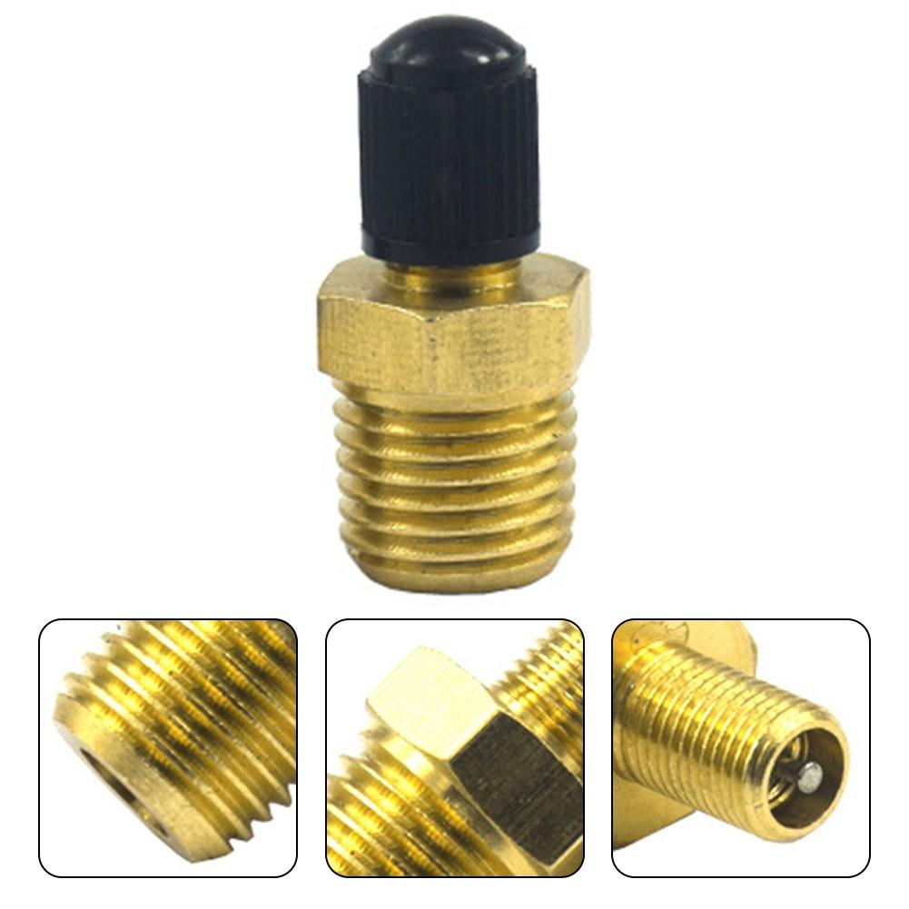 

Tire Valve Core Tires Parts Valve Yellow 1/4in Brass