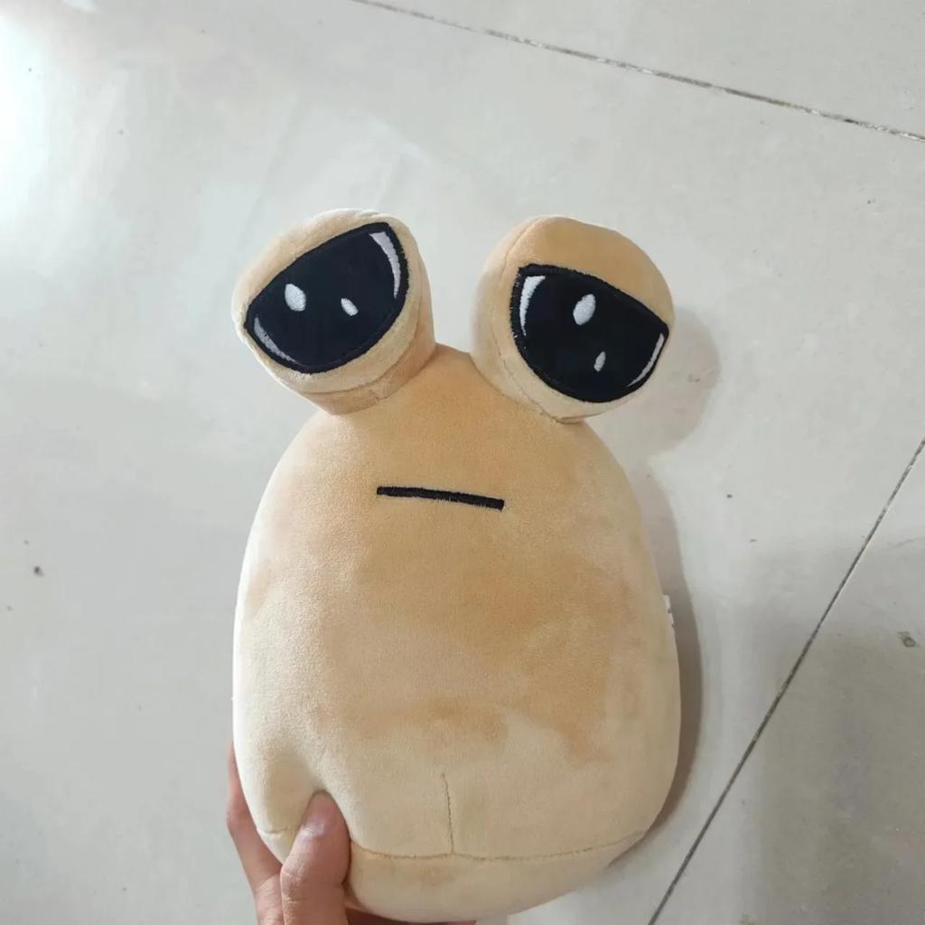 8,6 palce/22 cm Pou Mimozemšťan Plyšák Růžová Usmívající se Tvář Plyšová Hračka Furdiburb Emoce Mimozemšťan Velké Oči Plyšák Plyšové Zvířátko Panenka Pou