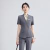 2026 Women's Summer Professional Suit: Short Sleeve Formal Fashion for Hotel Reception and Jewelry Store Workwear