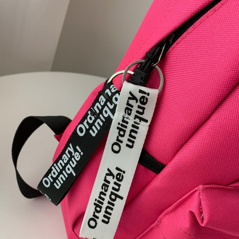 Trendy Cat Ear Canvas Backpack - Versatile School Style for Students