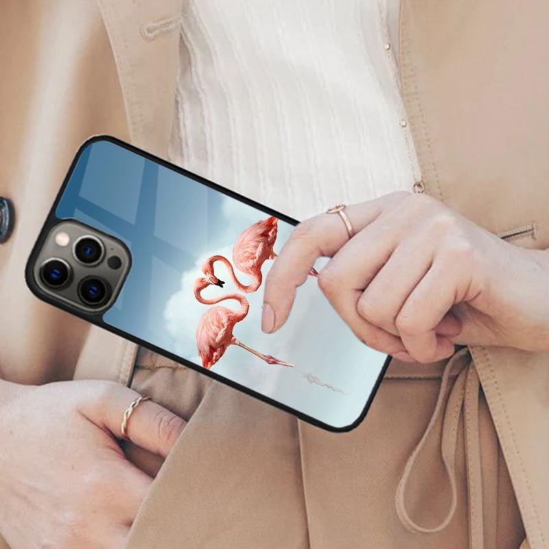 Flamingo Heart Magnetic Phone Case For APPLE iPhone 17 Air 16 14 13 12 Pro Max 15 Plus Wireless Charge With MagSafe Cover