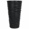 Vidaxl Donica Z Pojemnikiem Wewnętrznym, Antracyt, 8/22 L, Pp, Prążki