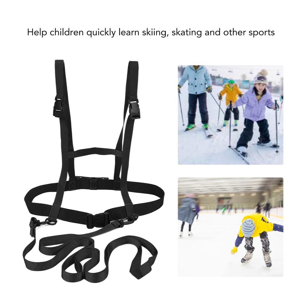 Kids Ski Harness High   Improve Learning Efficiency Wear Resistant Nylon Adjustment Ski Training Leash for Ice Skating
