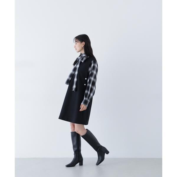 Natural Beauty Basic Casual Compressed Mini Jumper Black Women's Dress, Skirt,