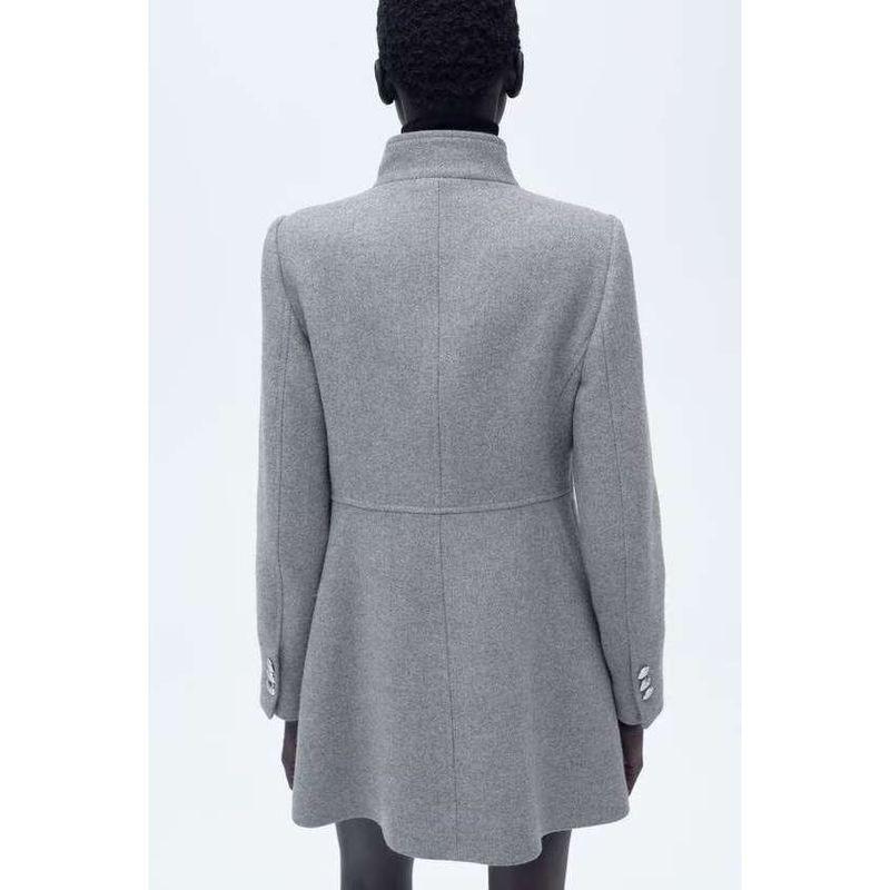 Za New Fall Women's Clothing 2025 Fashion Style Fashionable All-Match Blended Double-Breasted Coat Outwear 9037141