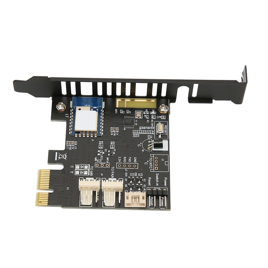 PC Remote Switch Card Remote Control Temperature Detection Fan Speed Support 2.4G PCIE 1X Interface