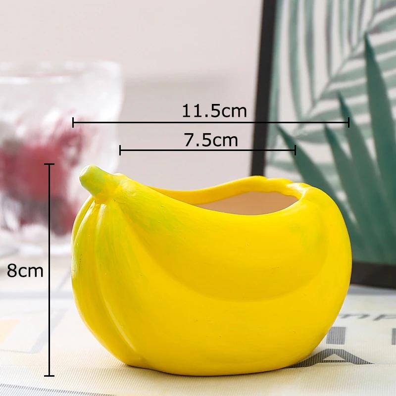 Watermelon Shape Vase Green Plant Pot Table Decoration Flower Arrangement Creative Cartoon Fruits Vases Room Aesthetic Decor