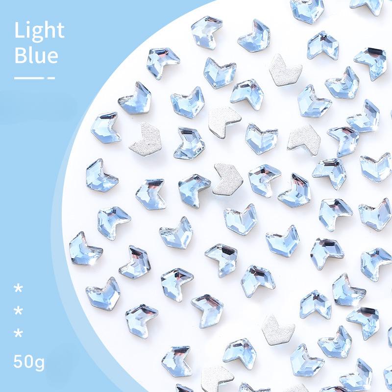 Color K9 Nail Art Malt Diamond Flat Bottom Diamond Small Wheat Ear Mini Special-Shaped Diamond Nail Art Jewelry