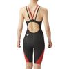 Swimsuit Racing One Piece Spats Black x Red S [Arena] (Open Back/Half Leg) Women's (BKRD)