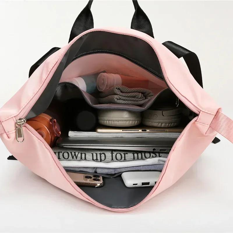Women Dry And Wet Separation Travel Bags Gym Fitness Backpack Lightweight Waterproof Swim Yoga Sports with Shoe