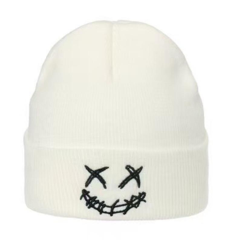Autumn and winter pullover cold hat Scottish Highland cattle embroidered knitted hat neutral thermal knitted hat