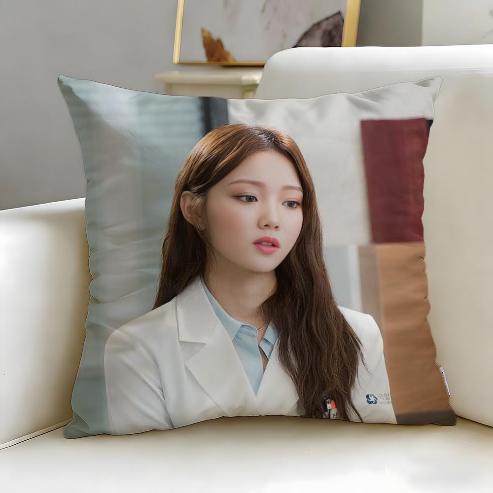 popular actress Lee SungKyung Cushion Cover Soft  EasyWash Pillow Case  Versatile for Couch Bed Travel and Office