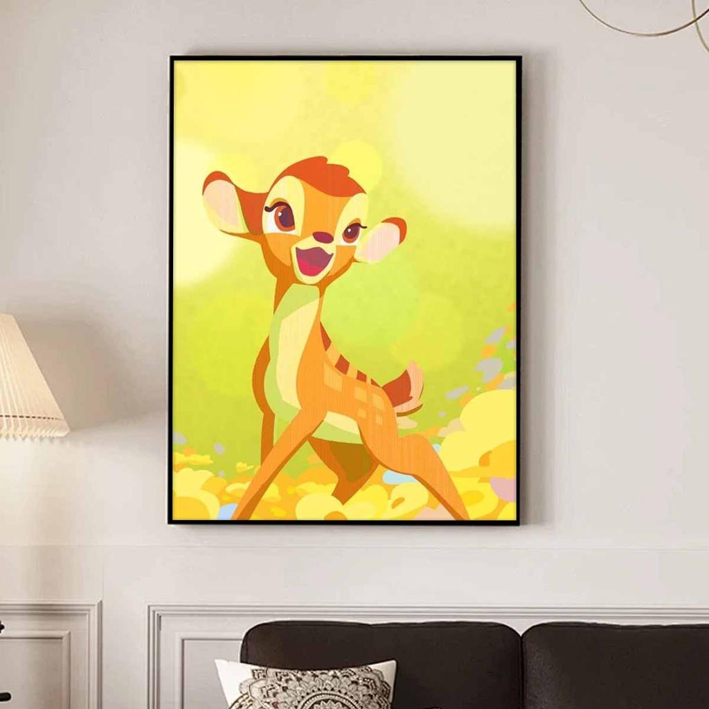 5D Diy Diamond Painting A Happy Little Deer Full Drill Rhinestones Mosaic Embroidery Handmade Products Home Decor Gift