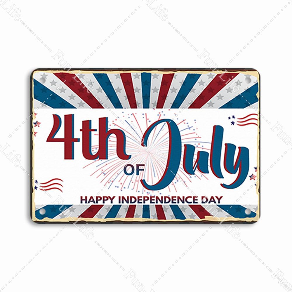 One Piece Ziua Națională Franceză 14 iulie Poster metalic Vintage Shabby Sign Decor pentru casă Placă retro Decor artistic de perete 20x30 cm