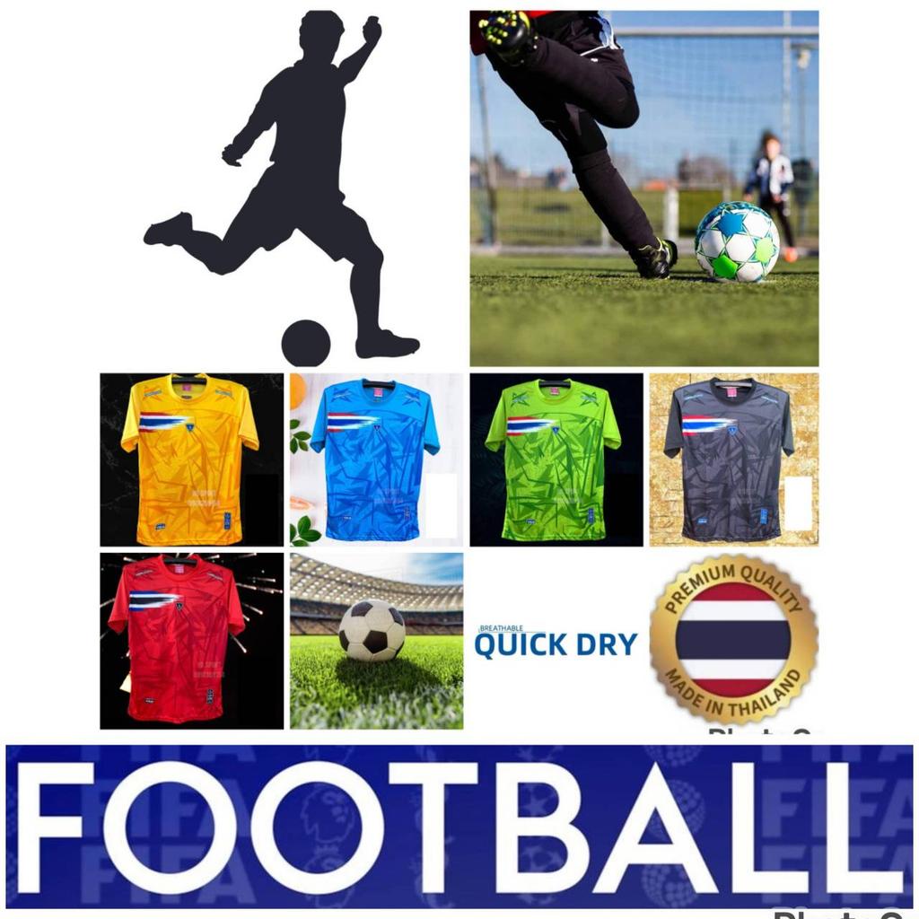 THAILAND Nationalfußball Fußball Vintage Shirt Sport Trainingstrikot Cheer Print Schnelltrocknend Kurzarm Uniform Thailand Flagge Kratzer Mikrofaser