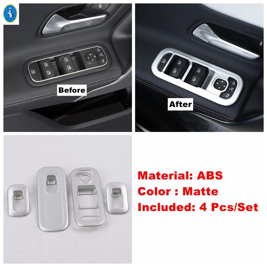 Matte Auto Glass Lift Button / Reading Light Decor Cover Trim Accessories For Mercedes-Benz A Class W177 A200 A220  - 2024