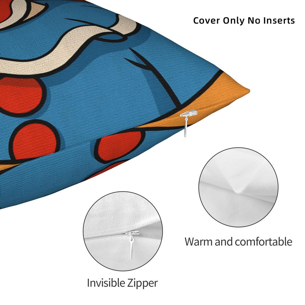 Funny Clowns B-Bozoeds  Pillow Cover Comfy Cushion Cover Kawaii Pillow Case For Chair Sofa Home Decor