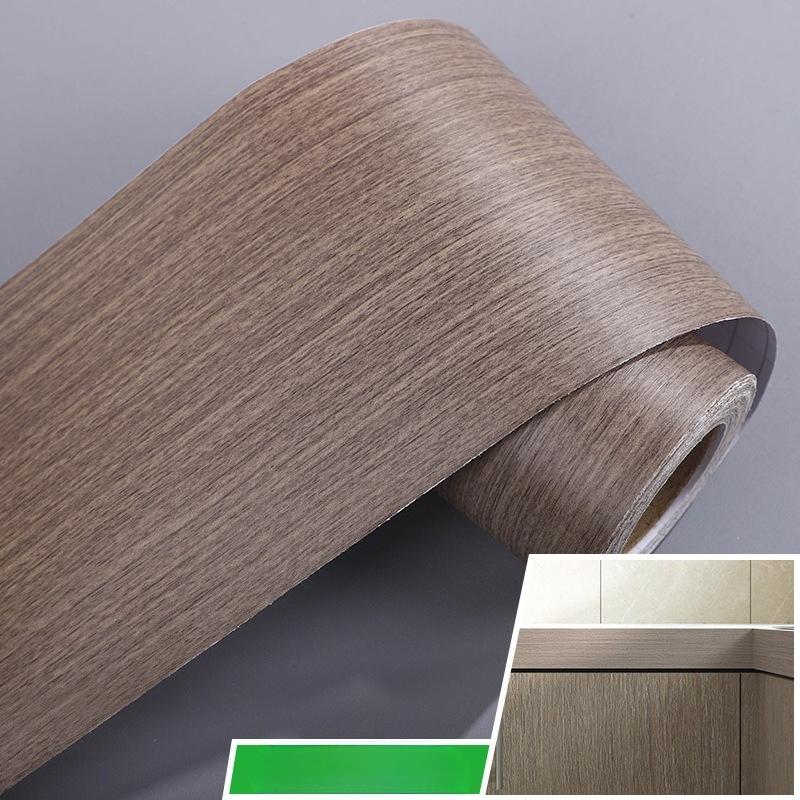 Dark Wood Grain Contact Paper Self Adhesive Wallpaper Peel and Stick Vinyl Film for Furniture Cabinet Shelf Liner DIY Home Decor 5CM*10M