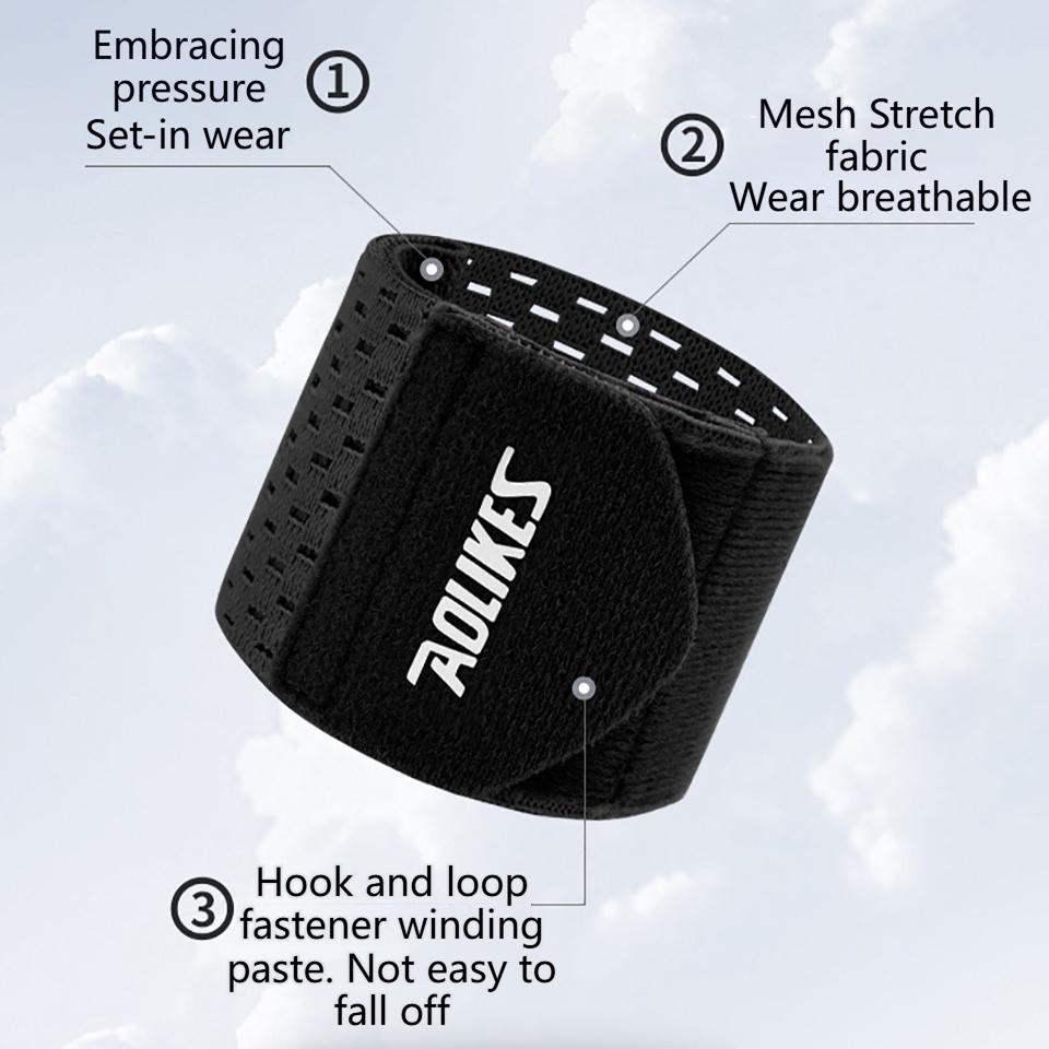 AOLIKES Handgelenkband Unterstützung Hülse Fitnessstudio Unterstützung Handgelenkstütze Bandage Atmungsaktiv Elastisches Kompressionsband Hand Sport Handgelenkband 1