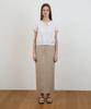 DEHEVE Puff Sleeve Ribbon Blouse [Ivory]
