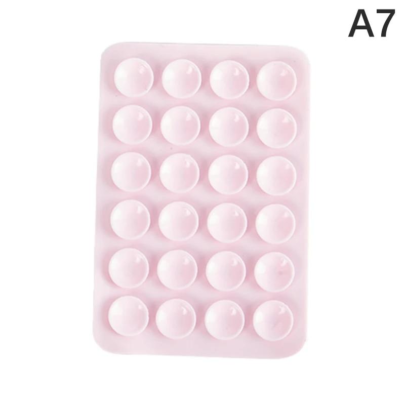 Double Side Silicone Suction Pad For Mobile Phone Fixture Suction Cup Backed Adhesive Silicone Rubber Sucker Pad For Fixing