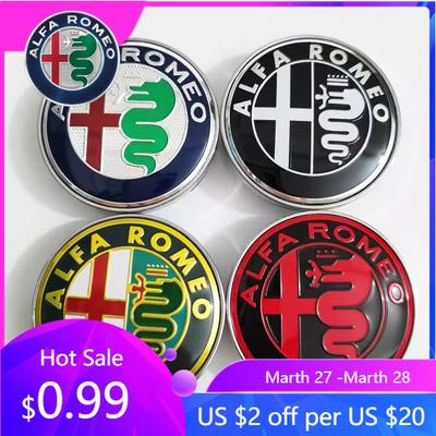 For Alfa Romeo 4PCS Car Wheel Center Hub Caps Cover For Alfa Romeo Giulia Stelvio Giulietta 156 159 147 Mito Tonale Brera Disco