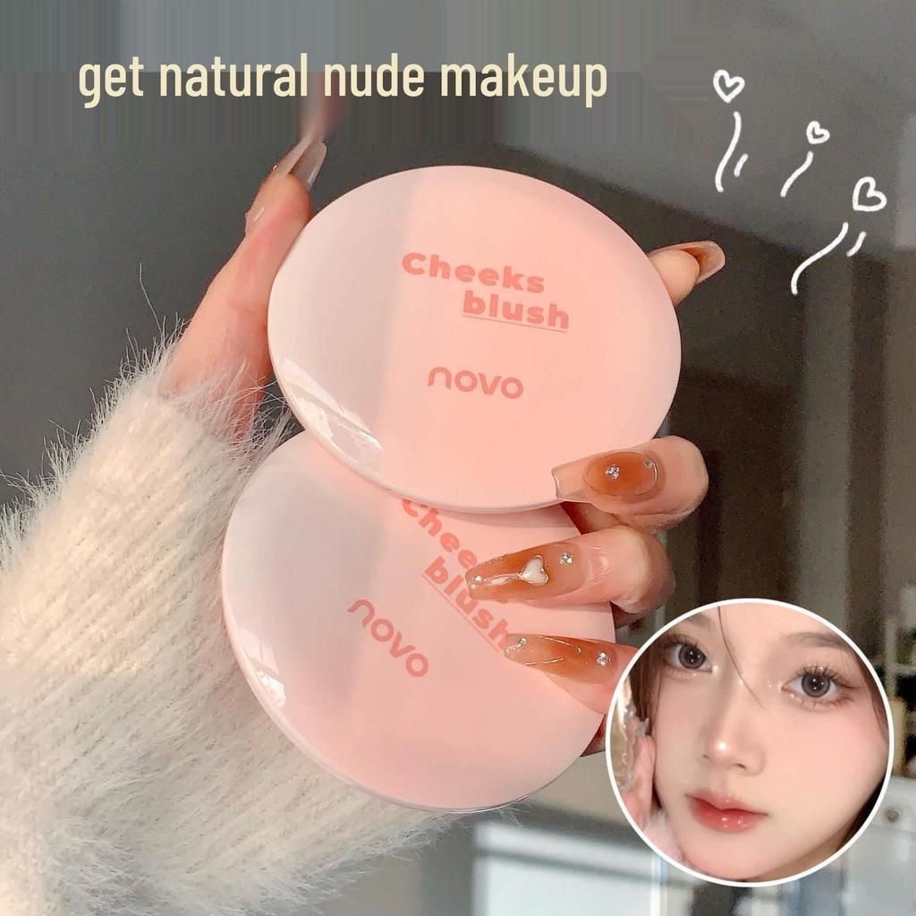 NOVO Three-in-One Blush Palette: Matte, Highlight, Nude - Student Edition.