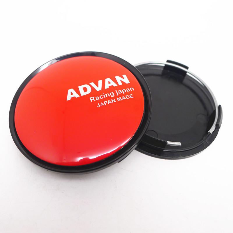 4pcs 63mm 57mm Advan Racing Wheel Center Caps Hub Rims Cover Car Styling Badge Emblem Car Styling
