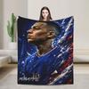 Mbappes Football Number 10 Blanket Coral Fleece Plush Decoration Multifunction Soft Throw Blankets for Home Couch Bedding Throws