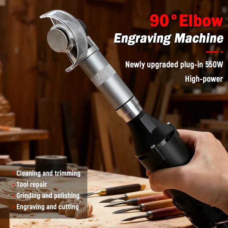 550W 90 Degree Micro Angle Grinder Electric Die Grinder Tile Seam Cleaning Machine Polishing Engraving Tool