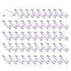 50Pieces Safety Bar Pins Secure Back Clasp with Easy Sewing Holes For Craft Project Sewing And Creative Accessories Kits