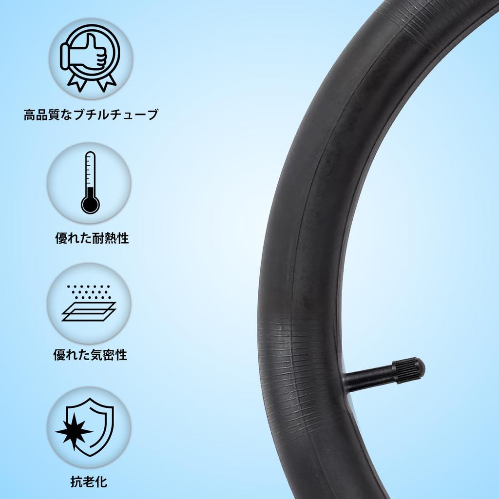 MOHEGIA Set of 2 26x2.125" Bicycle Tires with 57-559 Schrader Valves and Tubes - Compatible with Beach Cruisers, Mountain Bikes, City Bikes, and Elect