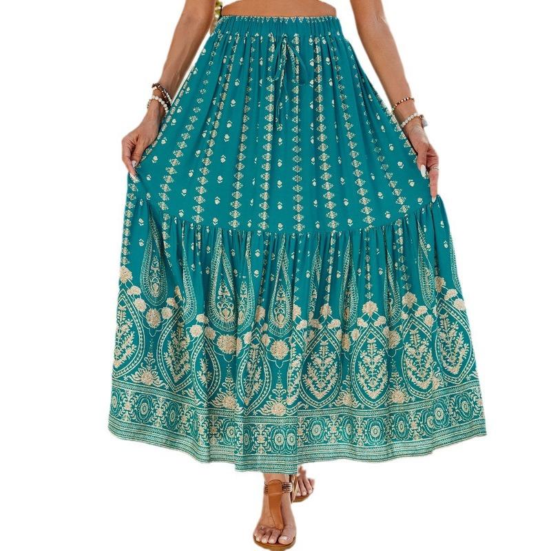Gonna Swing da Donna Bohemien Vacanza a Vita Alta Gonna da Spiaggia