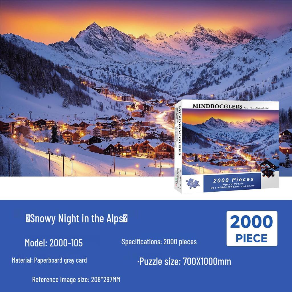 2000-Piece Customizable Jigsaw Puzzle with 24-Hour Sample and Fast Shipping