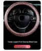 Hand-Sewn Leather Steering Wheel Cover - Universal, Stylish, Non-Slip Design