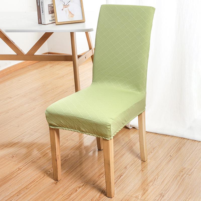 

Нордична однотонна еластична накидка на стілець і табурет з 3D жакардом Back Height 48-58cm Length 35-50cm Width 35-45cm смарагдовий/зелений