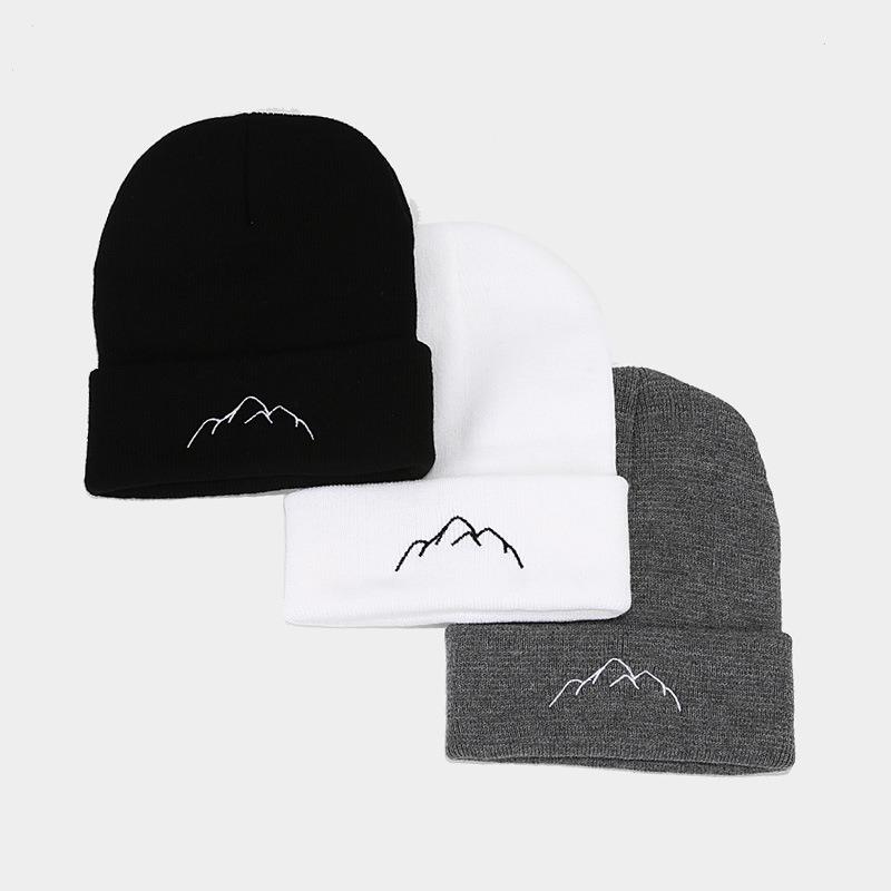 Patagonia Peak Embroidery Embroidery Pullover Hat Trend Outdoor Fashion Personality Warm Hat Men's and Women's Hats