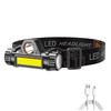 1-5PCS Rechargeable COB Headlamp Strong Light LED Magnetic Powerful Headlight Super Bright Waterproof Head Torch Outdoor Fishing