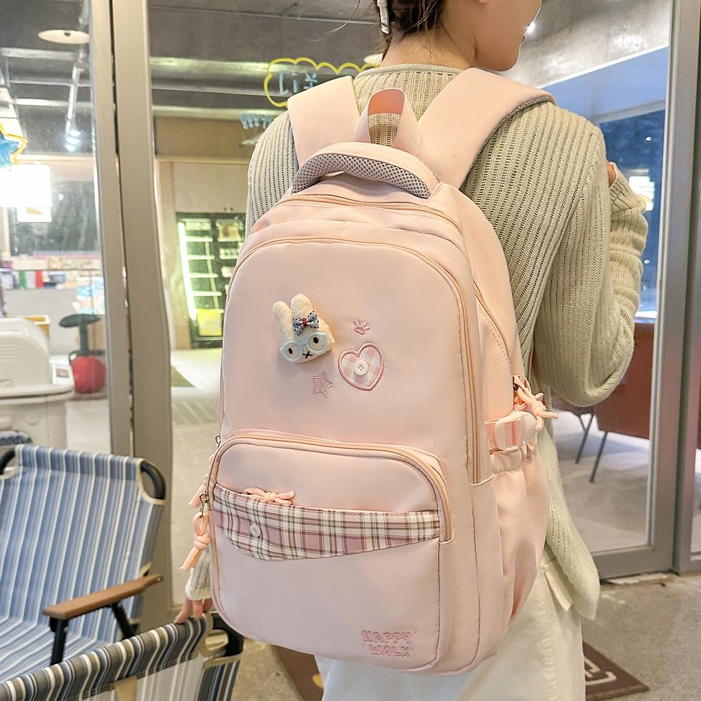 Schoolbag cloud feeling clear blue soft cute rabbit backpack student party healing feeling campus class holiday travel sweet bag