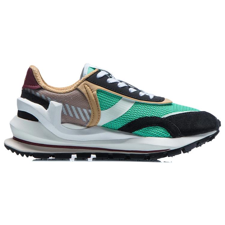 Li Ning Laufschuhe Damen Niedrig geschnitten Jade Frost Grün/Schwarz/Blumenratte Braun AGCR058-2