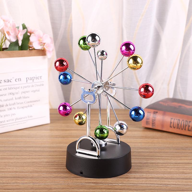 Modern Minimalist Newton's Pendulum Ornament: Celestial Swinger for Study Decor and Unique Birthday Gift.